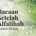 Bacaan Setelah Al-Fatihah