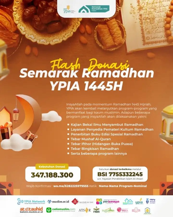 Donasi Semarak Ramadan YPIA 1445 H